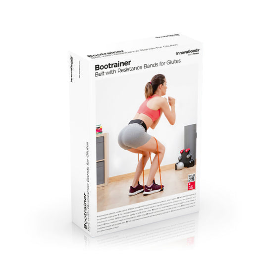 Belt with resistance bands for Glutes and Exercise Guide Bootrainer InnovaGoods-1