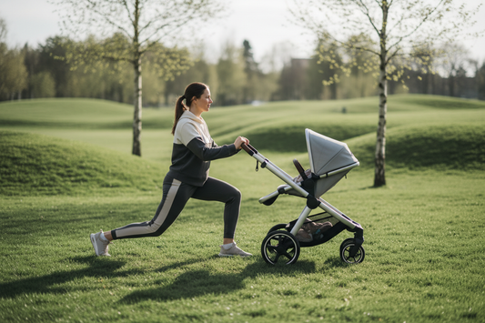 5 effektive Übungen mit Kinderwagen – Fit bleiben beim Spaziergang
